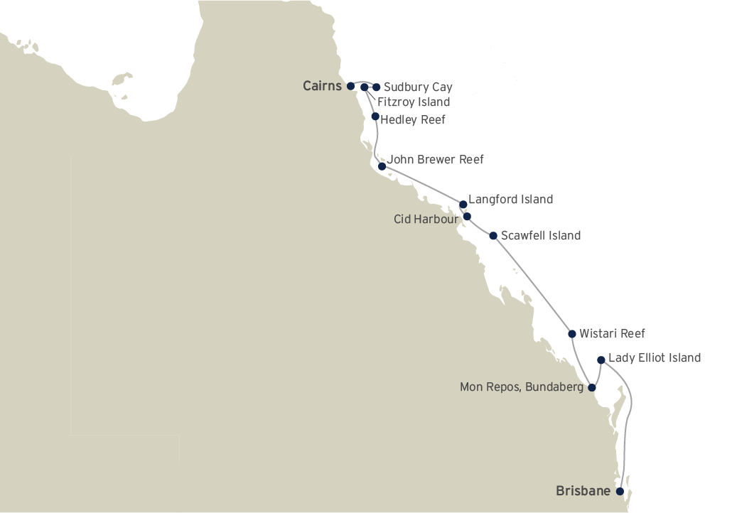 Citizen Science on the Great Barrier Reef route map